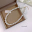 Elegant Minimalist Solid Color Imitation Pearl Necklace for Women 2023 Fashion Choker Accessory