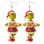 Cartoon Character Grinch Christmas Acrylic Drop Earrings