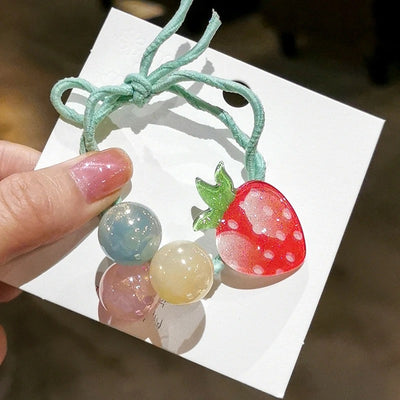 Cute Summer Fruit Headband with High Elastic Rubber Band