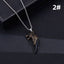 Ethnic Wolf Tooth Stainless Steel Pendant Necklace for Men