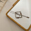 Minimalist Geometric Metal Hairpin - Solid Color Alloy Plating