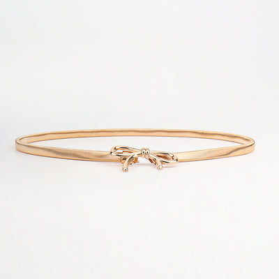 Elegant Bow Knot Alloy Chain Belt for Women