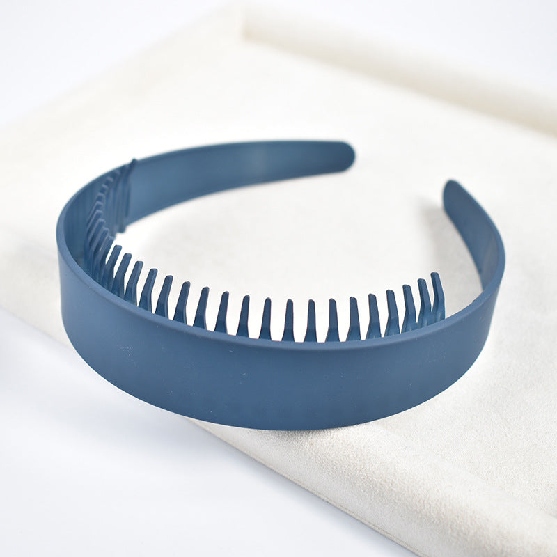 Women's Solid Color ABS Hair Band with Anti-Slip Teeth