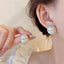 Elegant Bow Knot Pearl Drop Earrings - 2024 Silver Alloy Luxury Design