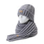 Unisex Simple Style Solid Color Knit Wool Cap and Scarf Set