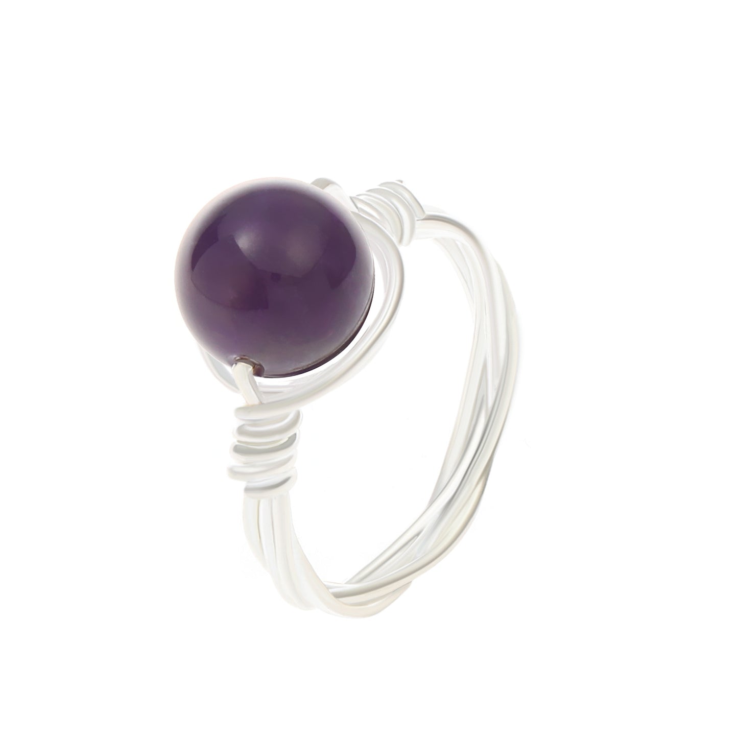 Vintage Style 14K Gold Plated Copper Ring with Natural Stone Beads