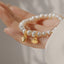 Golden Freshwater Pearl Bee Bracelet