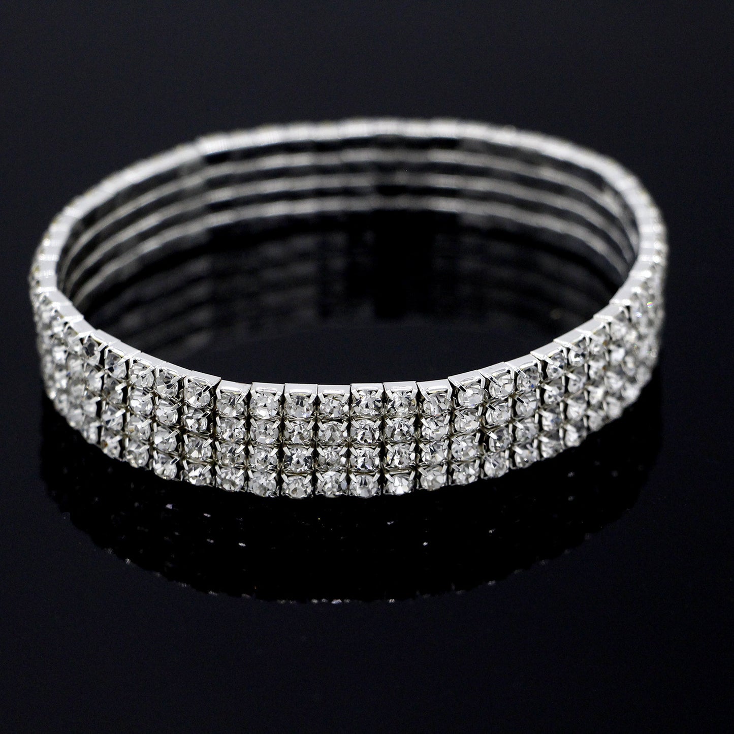 Fashion Rhinestone Crystal Layered Women's Anklet Bracelet