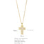 Glam Cross Copper Zircon Pendant Necklace In Bulk