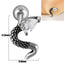 18K Gold Plated Stainless Steel Zircon Ghost Head Snake Earrings & Ear Cartilage Rings