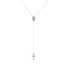 Simple Cross Alloy Plated Women's Pendant Necklace