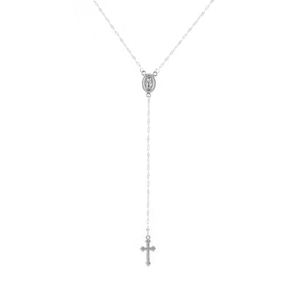 Simple Cross Alloy Plated Women's Pendant Necklace