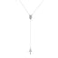 Simple Cross Alloy Plated Women's Pendant Necklace