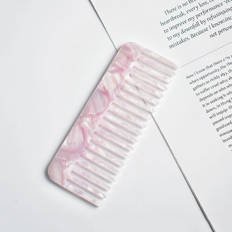 Retro European Acetate Marble Pattern Hair Comb