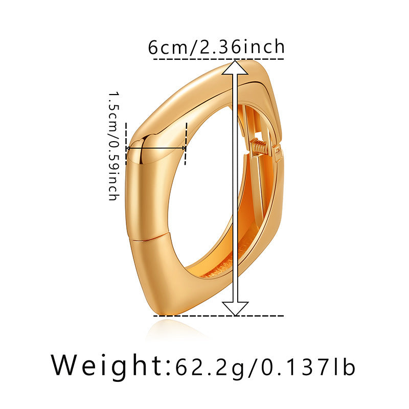 Wholesale Jewelry Simple Style Commute Solid Color Alloy Plating Bangle