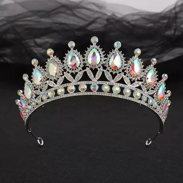 Baroque Crystal Rhinestone Bridal Tiara Crown for Wedding