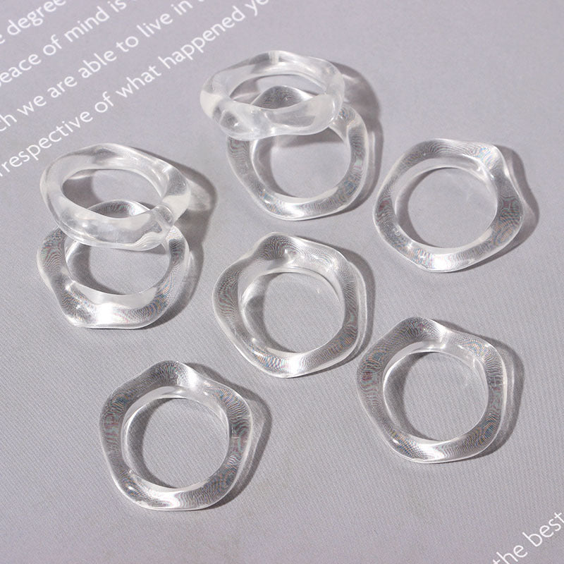 Simple Chic Geometric Resin Women's Rings