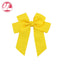 Fashion Handmade Double Streamer Polyester Ribbed Satin Ribbon Bow Hair Clip Accessories