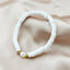 Bohemian Beach Baroque Pearl Color Block Clay Bracelets