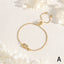 18K Gold Plated Copper Zircon Elephant Heart Cloud Charm Bracelet