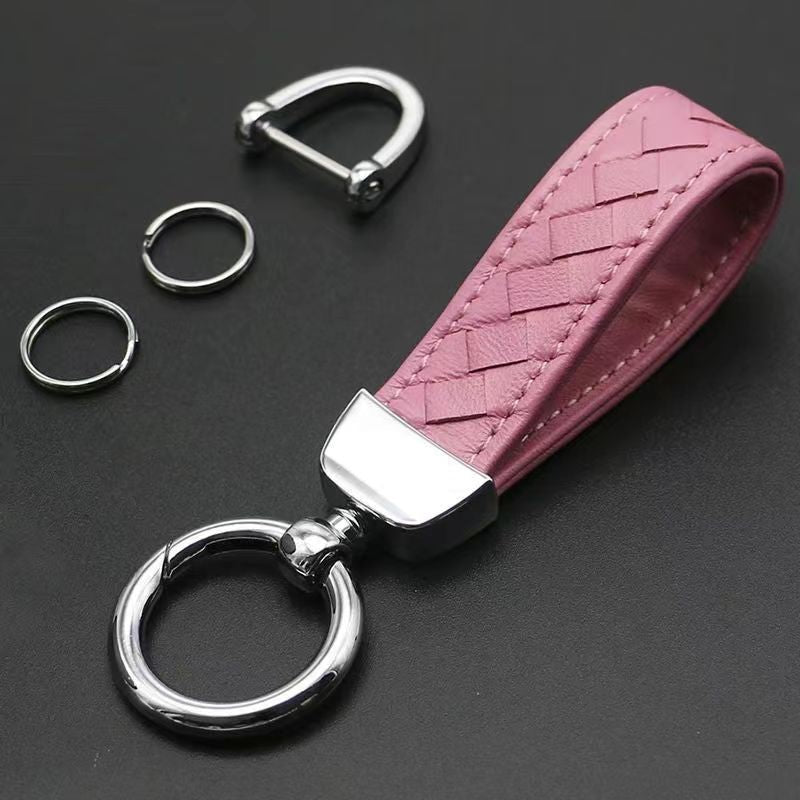 Simple Rhombus PU Leather Zinc Alloy Women's Bag Keychain Pendant