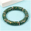 Retro Acrylic Color Block Beaded Women's Bangle Bracelet