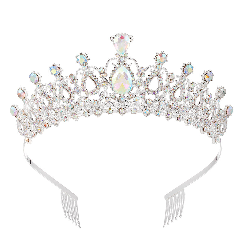 Women's Elegant Rhinestone Bridal Headpiece and Performance Tiara