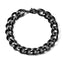 Hip-Hop Cuban Link Stainless Steel Men's Bracelet with Lobster Clasp - Multiple Widths Available