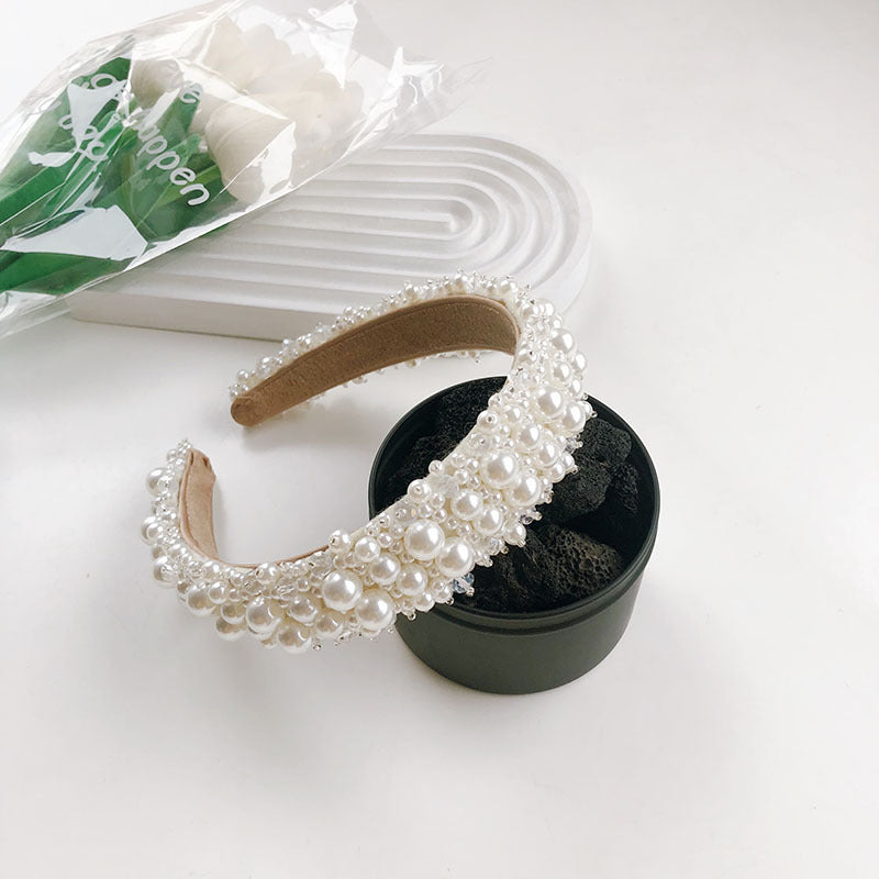 Fashion Pearl Embellished Headband for Women