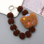 Sweet Flower Beaded Fur Ball Keychain and Phone Charm Bracelet