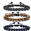 Fashion Gradient Color Natural Stone Agate Beaded Bracelets 1 Piece