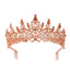 Women's Elegant Rhinestone Alloy Crown Bridal Headgear for Weddings and Parties