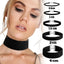 Gothic Black Velvet Choker Necklace for Women