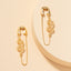 Fashion Exaggerated Alloy Snake Pin Earrings