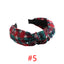 Fashion Plaid Snowflake Christmas Hair Band for Women