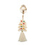 Elegant Retro Christmas Tree Cotton Keychain Pendant with Handmade Tassel Decor