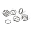 Vintage Geometric Alloy Plated Unisex Ring Set - 6 Pieces