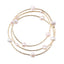 Elegant Baroque Freshwater Pearl Gold-Plated Titanium Steel Bracelet