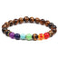 Fashion Multicolor Lava Stone & White Agate Beaded Bracelets