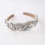 Baroque Flower Rhinestone Geometric Hairband for Women