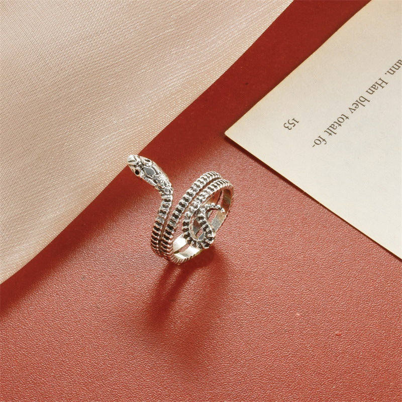 Retro Simple Winding Snake Ring