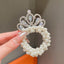 Children's Geometric Pearl Alloy Crown Hair Comb