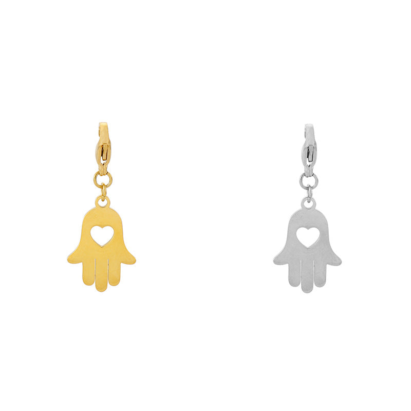 Star Moon Stainless Steel Cartoon Angel Ghost Lightning Pendant DIY Jewelry Accessories