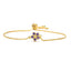 Fashion Flower Copper Bracelets Gold Plated Zircon Copper Bracelets