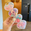 Children's Colorful Flower Hair Clips and Elastic Hair Bands Set