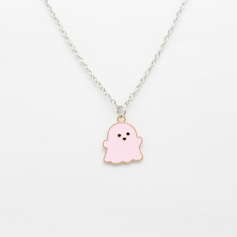 Cute Ghost Alloy Pendant Necklace