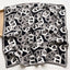 Women's Elegant Chain Print Silk Scarf - 65x65cm Black Gray Fashion Shawl