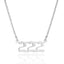 Simple Retro Single-layer Stainless Steel Number Necklace