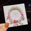 Gradient Color Children's Pearl Cartoon Beaded Bracelet - Kids Hand Accessories