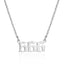Simple Retro Single-layer Stainless Steel Number Necklace